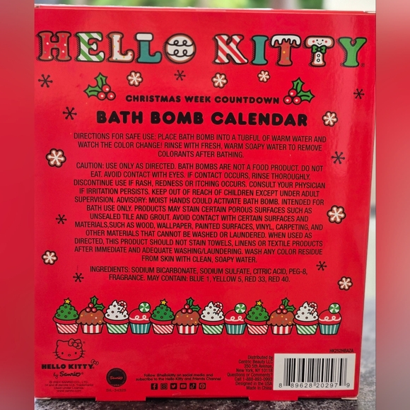 Hello Kitty Bath Bomb Advent Calendar - Picture 2 of 2